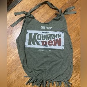 Mountain Dew T-shirt tote made by Hippie’s Rag Bags